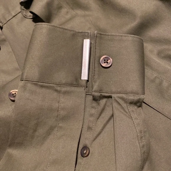 Givenchy Men’s Olive Green Dress Shirt with Metal Details - Picture 5 of 7